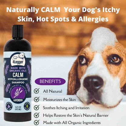Natural relief organic dog shampoo for sensitive skin - Buho Boost