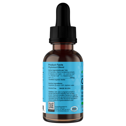AE Colon Rescue 1oz bottle left side – supplement for dogs