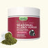 Jar of Animal Essentials Seasonal Allergy Powder for dogs and cats on a white background