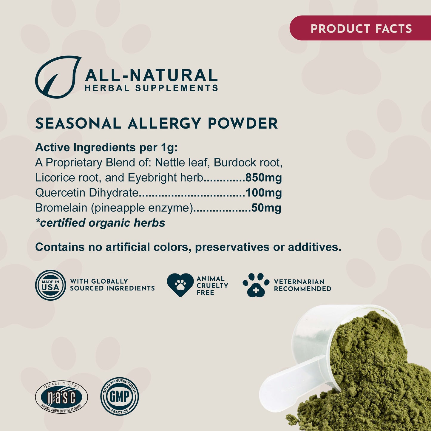 SEASONAL ALLERGY POWDER | Natural Allergy Defense