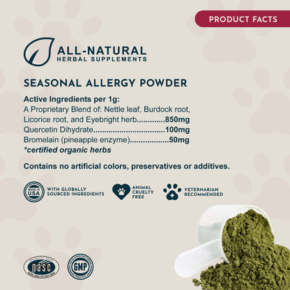 SEASONAL ALLERGY POWDER | Natural Allergy Defense