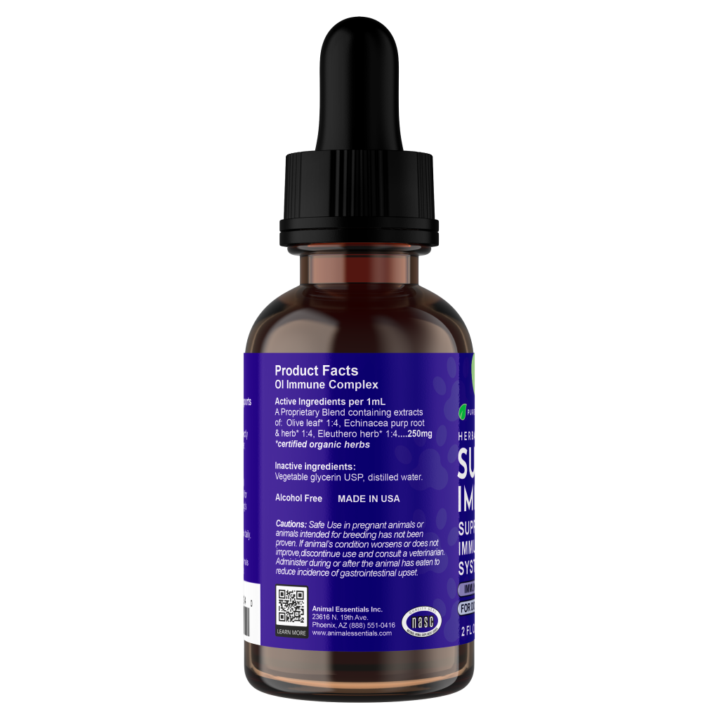 AE Super Immune bottle with a dropper on a white background