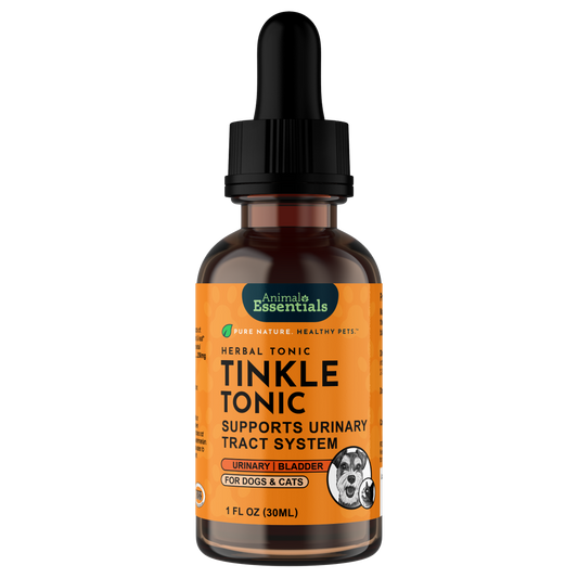 AE Tinkle Tonic 1oz front, urinary formula supplement bottle