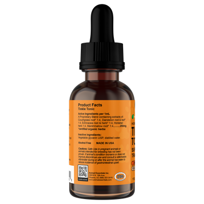AE Tinkle Tonic 1oz left, dog urinary tract supplement