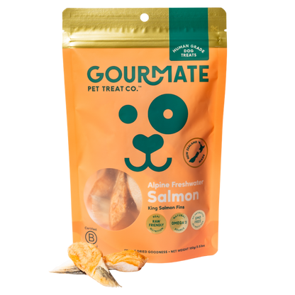 Gourmate Alpine Freshwater Salmon natural dog treat package