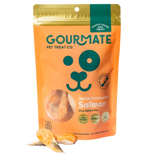 Gourmate Alpine Freshwater Salmon natural dog treat package