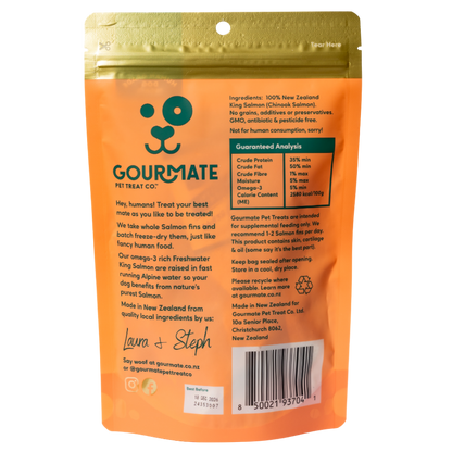 Gourmate Alpine Freshwater Salmon premium dog treats packaging