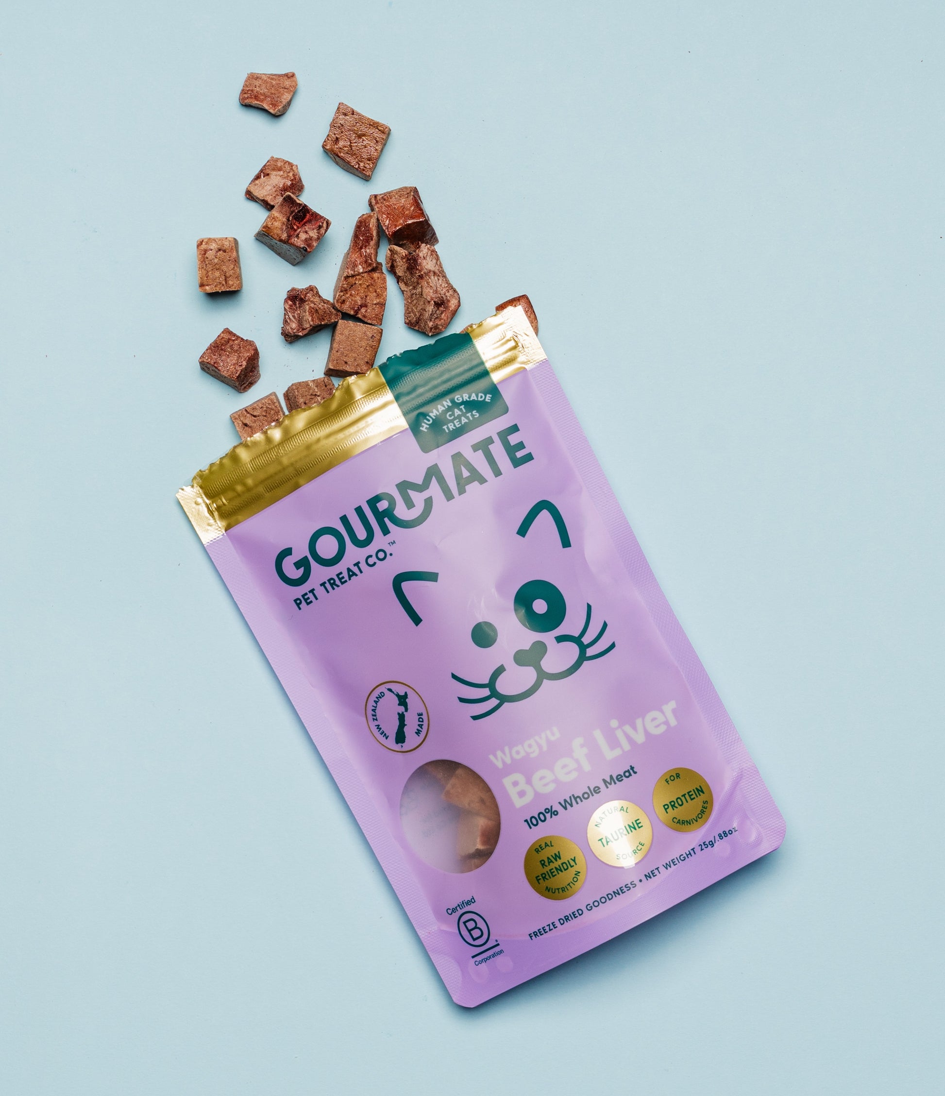 Gourmate wagyu beef liver treats for cats and dogs