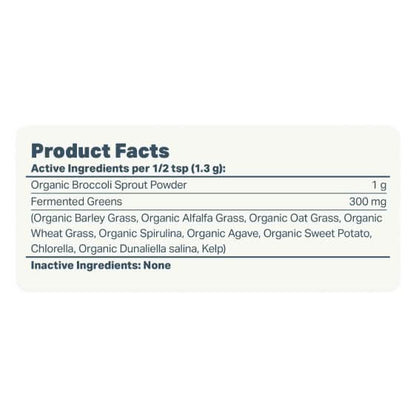 FLR Green Rover label with active and inactive ingredients on a white background