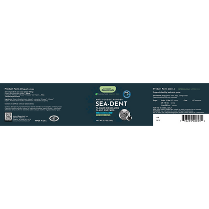 Animal Essentials Sea-Dent dog dental care product packaging